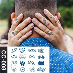 Lovely Small Figure Temporary Tattoo Stickers