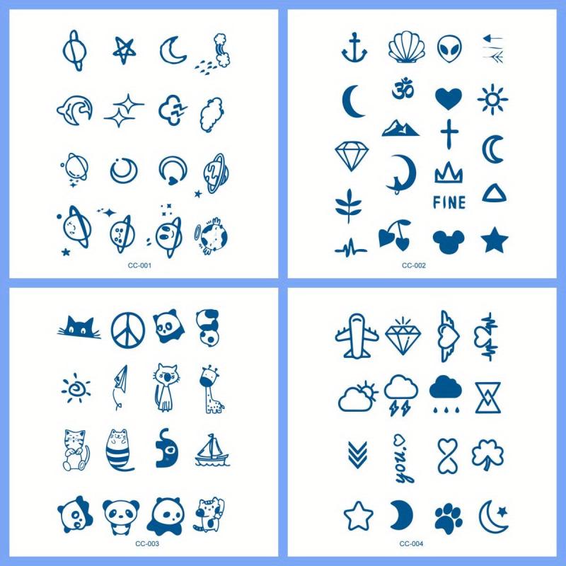 Lovely Small Figure Temporary Tattoo Stickers