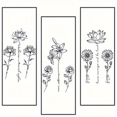 Sexy Flower and Plant Temporary Tattoos - 2 Weeks Lasting