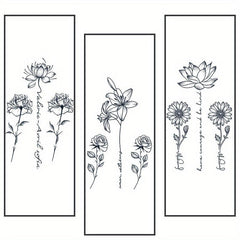 Sexy Flower and Plant Temporary Tattoos - 2 Weeks Lasting
