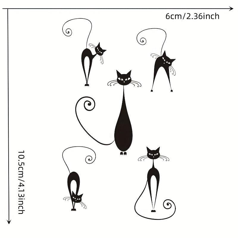 Gothic Cat Temporary Tattoo Stickers Sheet