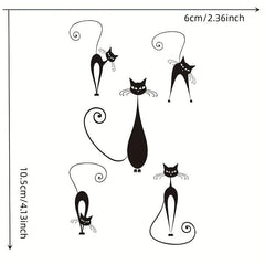 Gothic Cat Temporary Tattoo Stickers Sheet