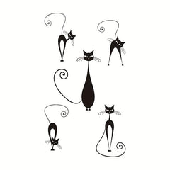 Gothic Cat Temporary Tattoo Stickers Sheet