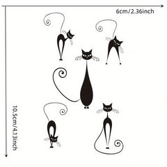 Gothic Cat Temporary Tattoo Stickers Sheet