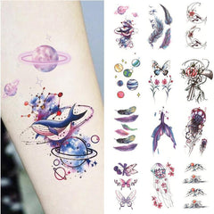 Waterproof Flower Tattoos for Women & Girls