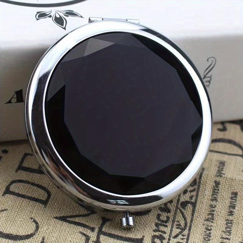 Crystal Foldable Makeup Compact Mirror Double Sides Bridesmaid Pocket Mirror