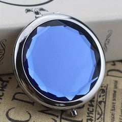 Crystal Foldable Makeup Compact Mirror Double Sides Bridesmaid Pocket Mirror
