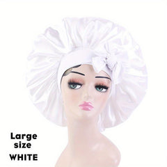 Silk Satin Bonnet Cap for Women - Hair Wrapping & Sleeping