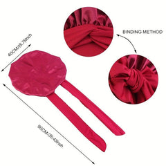Silk Satin Bonnet Cap for Women - Hair Wrapping & Sleeping