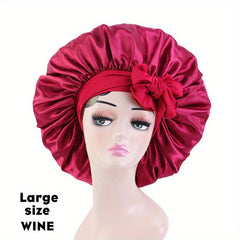 Silk Satin Bonnet Cap for Women - Hair Wrapping & Sleeping