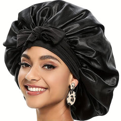Silk Satin Bonnet Cap for Women - Hair Wrapping & Sleeping