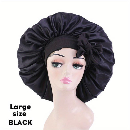 Silk Satin Bonnet Cap for Women - Hair Wrapping & Sleeping