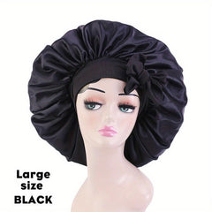 Silk Satin Bonnet Cap for Women - Hair Wrapping & Sleeping