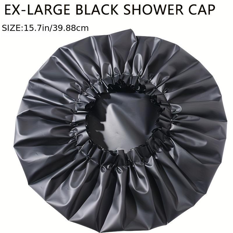 Waterproof Reusable Shower Cap with Satin Lining