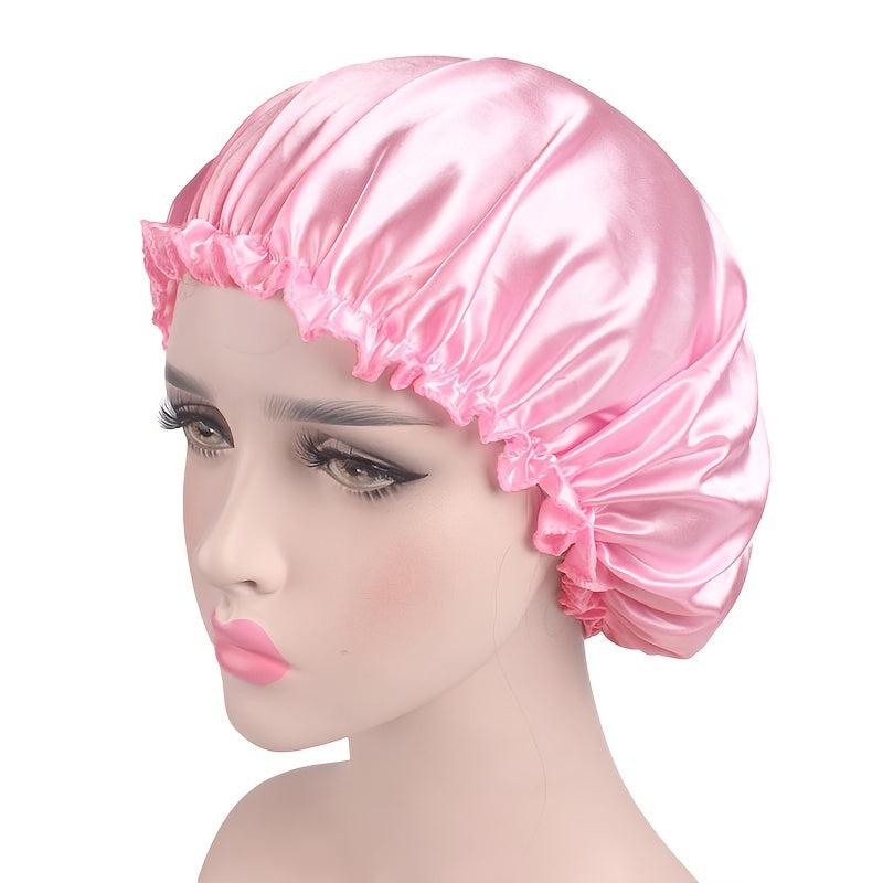 Soft Satin Sleep Cap for Women Protects Hair