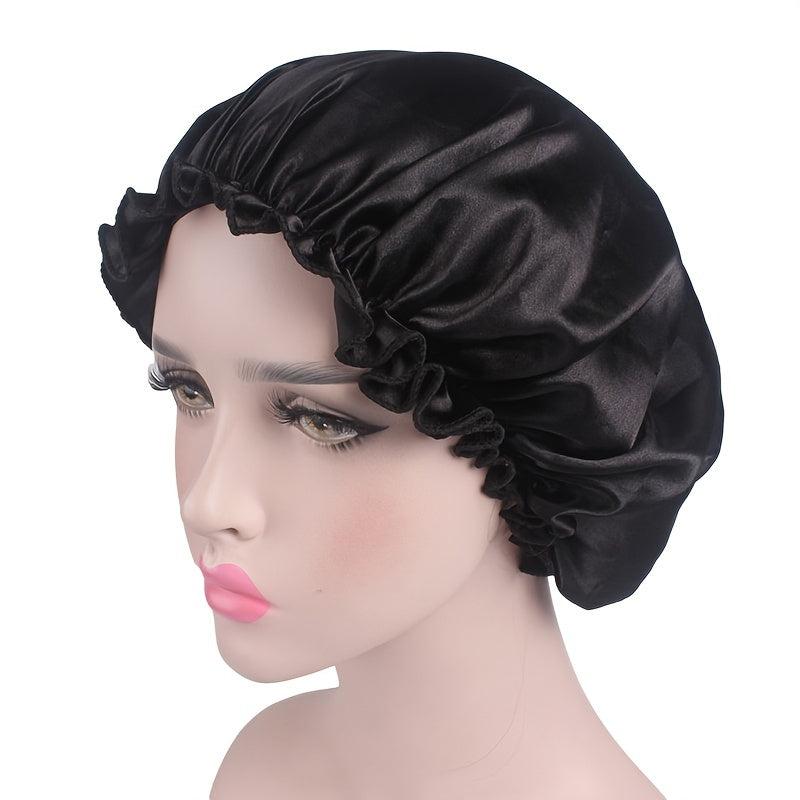Soft Satin Sleep Cap for Women Protects Hair