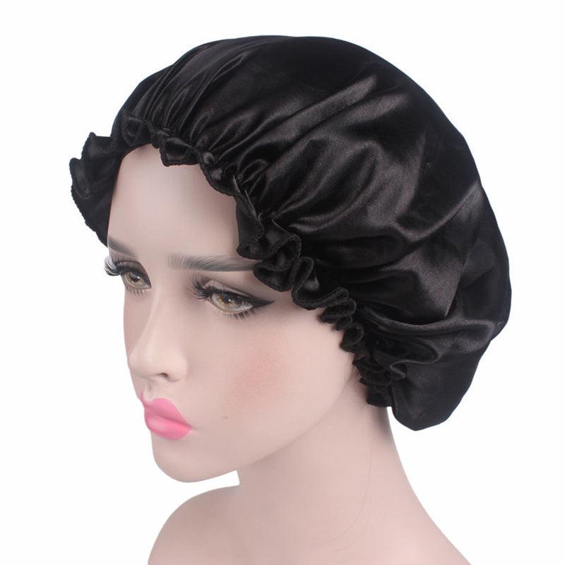 Soft Satin Sleep Cap for Women Protects Hair