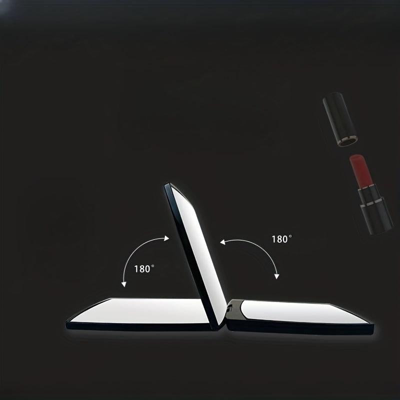 Foldable Makeup Mirror 2X 1X Magnification Square Vanity Mirror