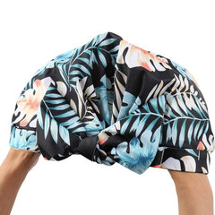 1pc Printed Shower Caps Waterproof Bath Caps Plastic Reusable Shower Caps