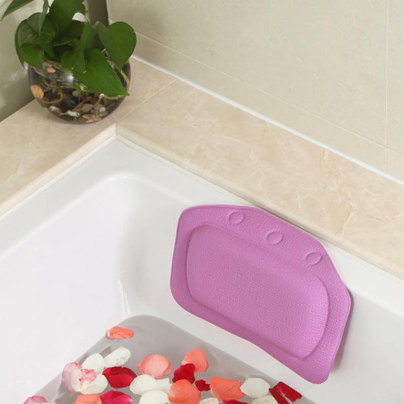 Waterproof Bath Pillow Head Neck Support for Tub Shower Soft Durable Material