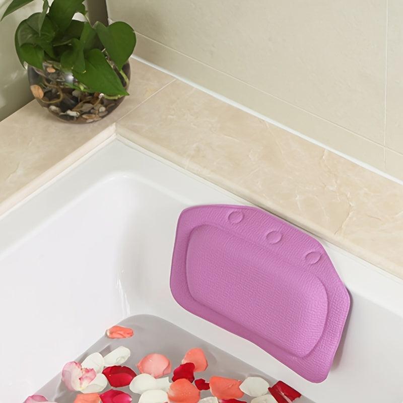 Waterproof Bath Pillow Head Neck Support for Tub Shower Soft Durable Material