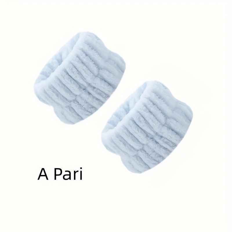 Microfiber Wrist Spa Wash Bands for Face Washing - Soft and Gentle