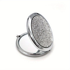 Bling Rhinestone Double Sided Makeup Mirror