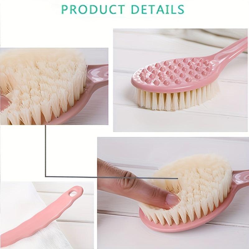 Long Handle Bath Brush Soft Hair Bath Back Brush