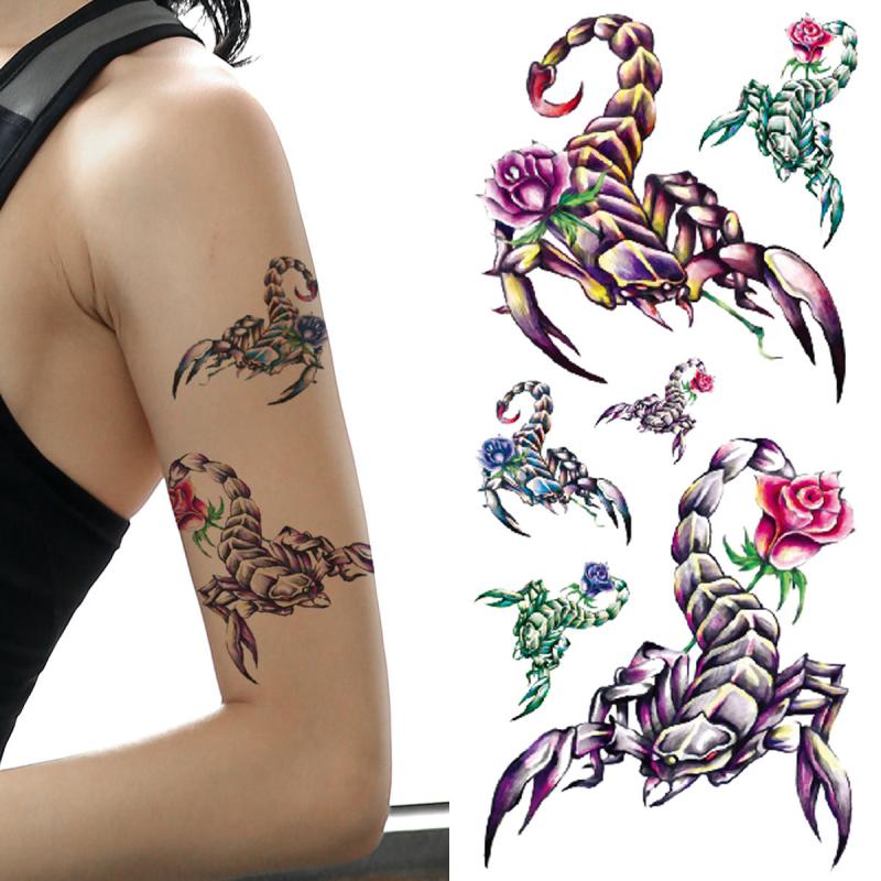 Realistic Scorpion Spider Eagle Waterproof Temporary Tattoos