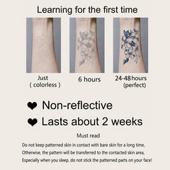 Abstract Mountain Tattoo Stickers Waterproof