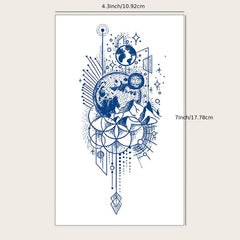 Abstract Mountain Tattoo Stickers Waterproof