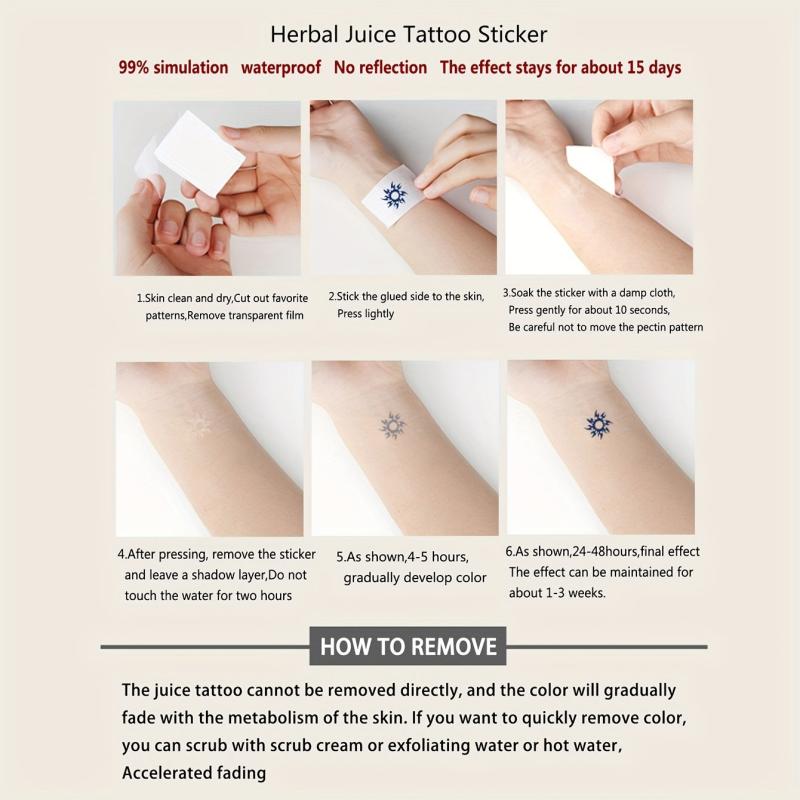 Abstract Mountain Tattoo Stickers Waterproof