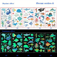 Glow in the Dark Tattoo Stickers - Waterproof Fun Gift