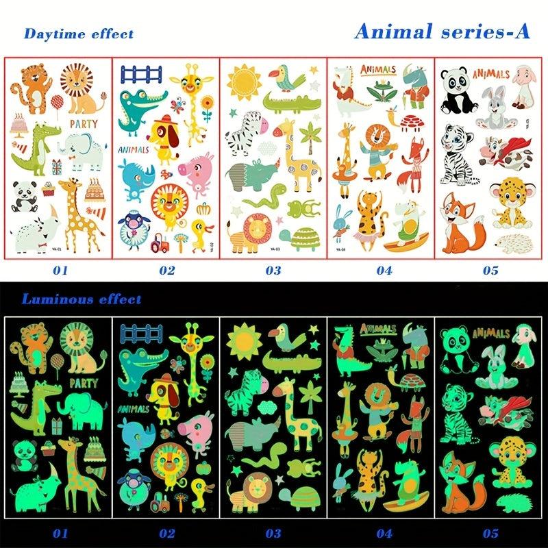 Glow in the Dark Tattoo Stickers - Waterproof Fun Gift
