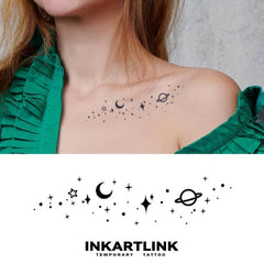 Galaxy Magic Temporary Tattoo Sticker Waterproof
