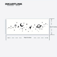 Galaxy Magic Temporary Tattoo Sticker Waterproof