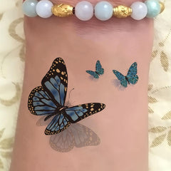 3D Butterfly Temporary Tattoo Waterproof For Girls Women