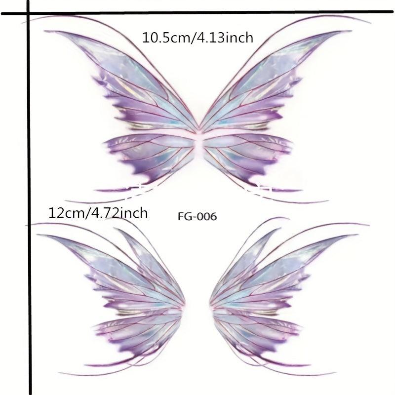Angel Wings Tattoo Stickers Collarbone Eye Makeup Glitter