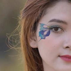 Angel Wings Tattoo Stickers Collarbone Eye Makeup Glitter