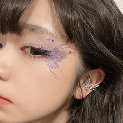 Angel Wings Tattoo Stickers Collarbone Eye Makeup Glitter
