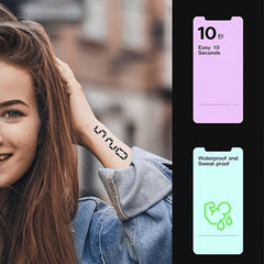 Large Flower Tattoo Sticker Waterproof Long-lasting Temporary Tattoo