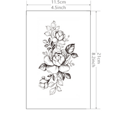 Blooming Flower Tattoo Sticker Waterproof Temporary Arm Leg Body Art