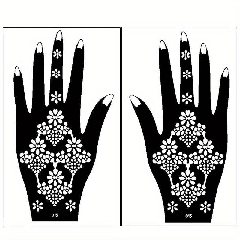 Reusable Temporary Tattoo Stencil Waterproof Beauty Rose