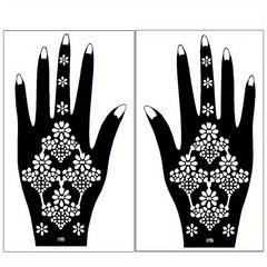 Reusable Temporary Tattoo Stencil Waterproof Beauty Rose