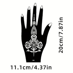 Reusable Temporary Tattoo Stencil Waterproof Beauty Rose