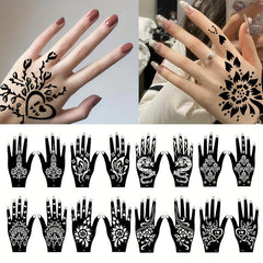 Reusable Temporary Tattoo Stencil Waterproof Beauty Rose