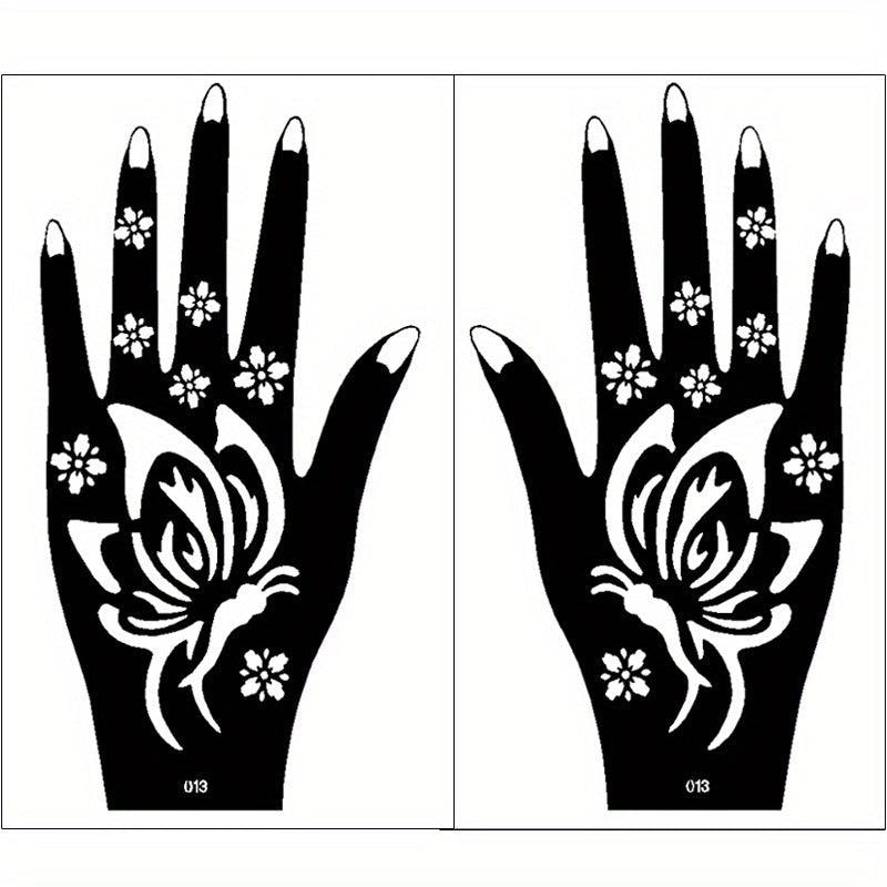 Reusable Temporary Tattoo Stencil Waterproof Beauty Rose