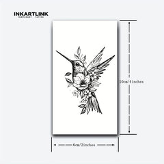 Bird Temporary Tattoo Sticker Lasts 1-2 Weeks