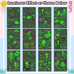 Mermaid Birthday Party Decorations Glow Mermaid Temporary Tattoos