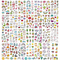 30 Sheets 400 Patterns Kids Waterproof Temporary Tattoos - Birthday Party Toy